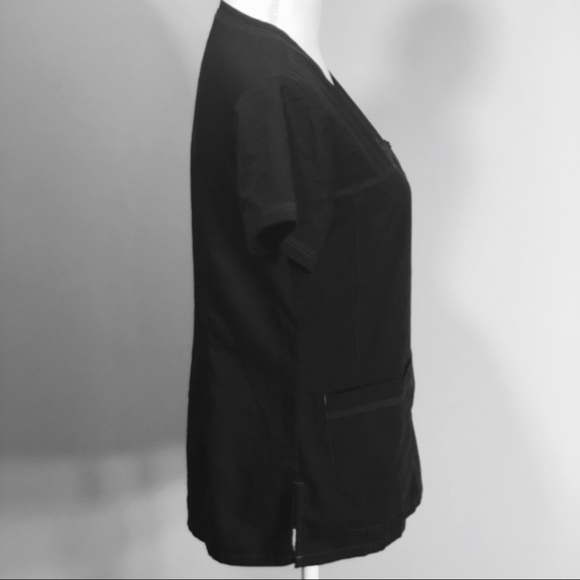 Grey’s Anatomy Black 3 Pocket V Neck Scrub Top - Picture 5 of 8